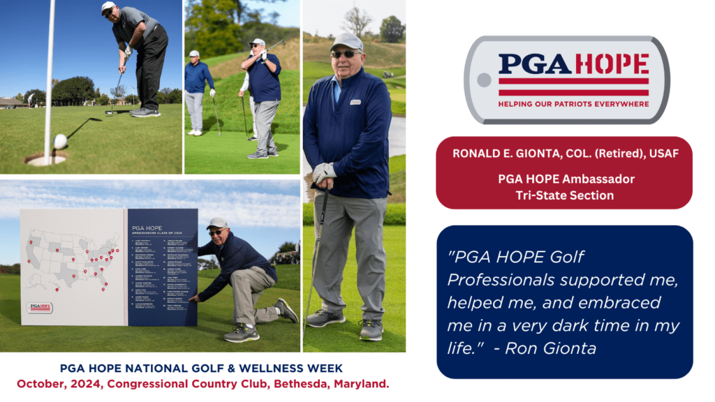 PGA HOPE Ambassador Tir-State Section Ron Gionta