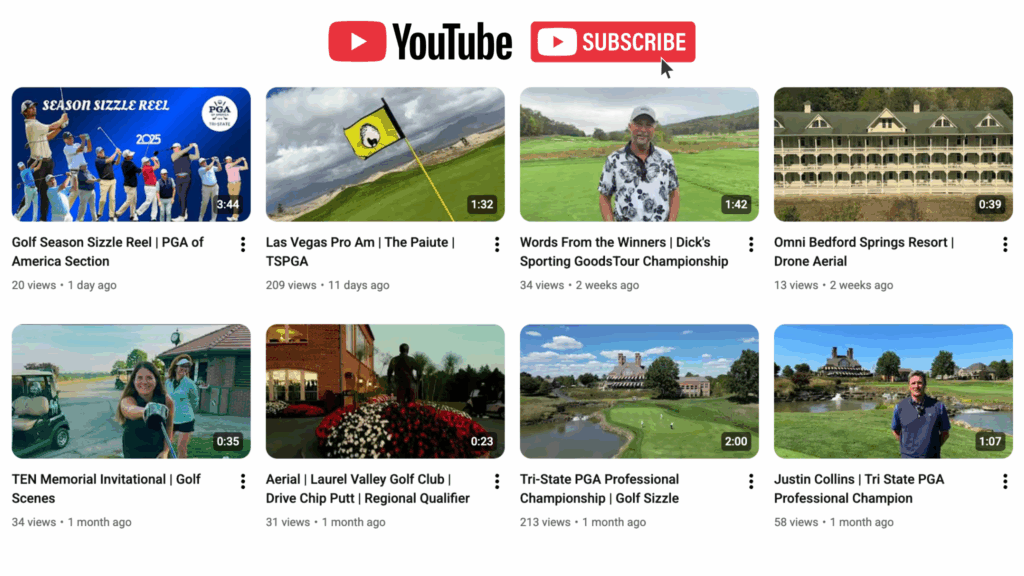 youtube tri-state pga golf videos